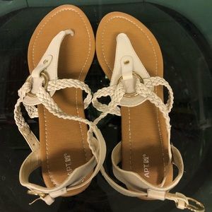 White Strap Sandals